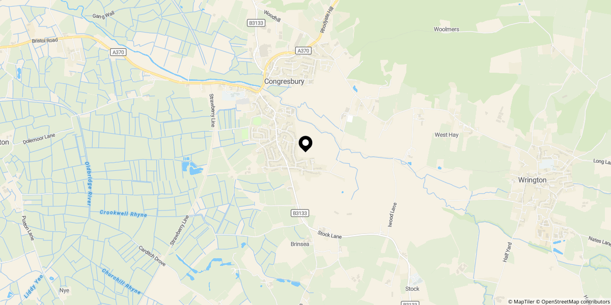 Approximate location of Potters View, Congresbury