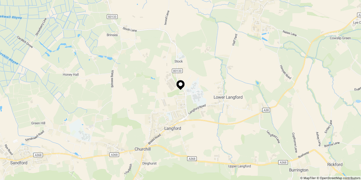 Approximate location of Muntjac Road, Langford