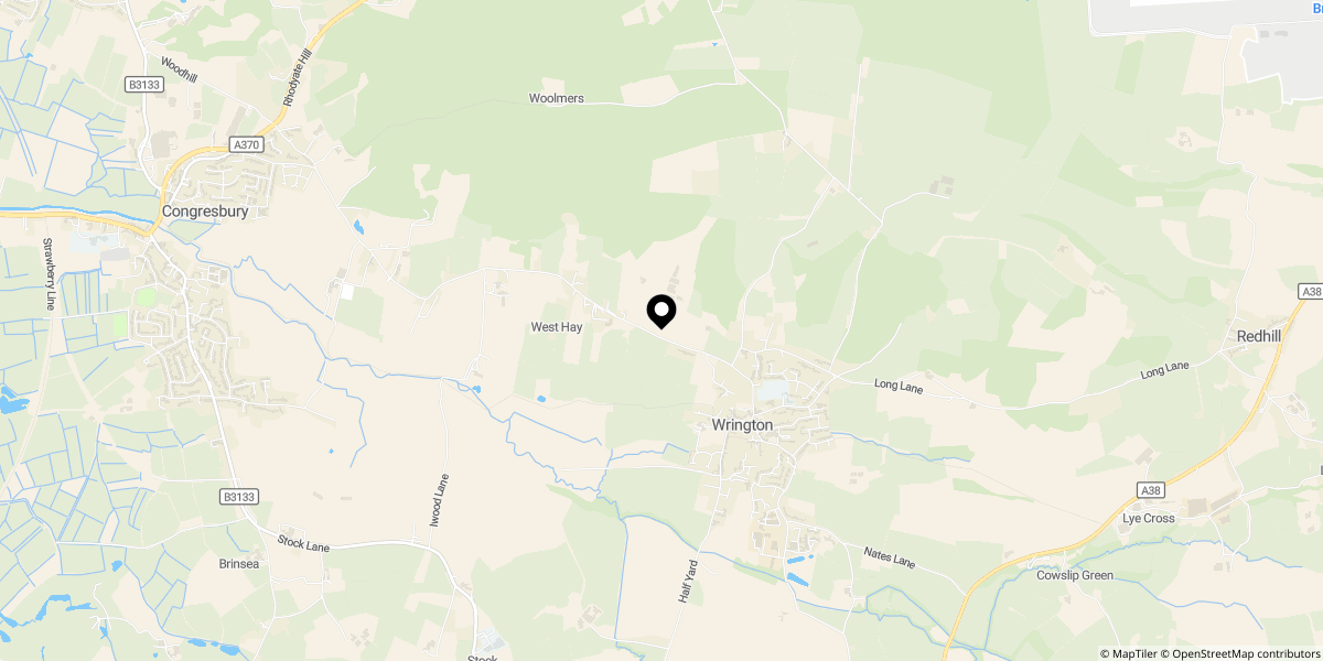 Approximate location of Gatcombe Orchard, Wrington