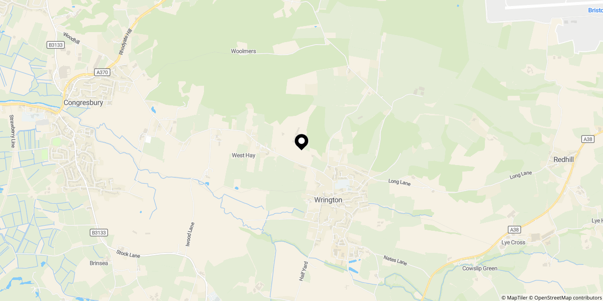 Approximate location of Gatcombe Orchard, Wrington