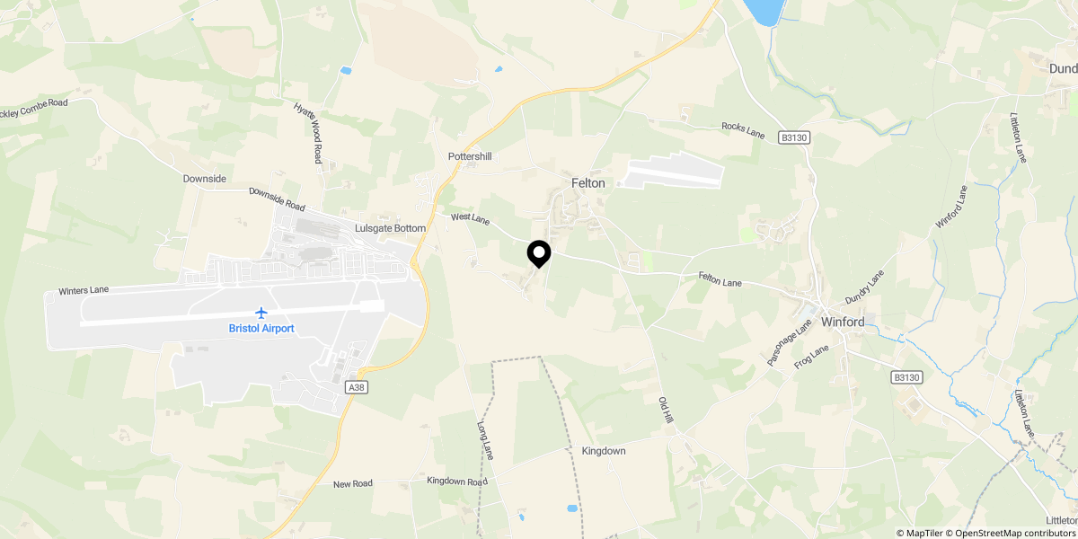 Approximate location of Felton, Bristol