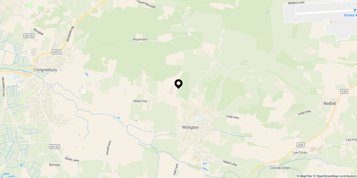 Approximate location of Gatcombe Orchard, Wrington