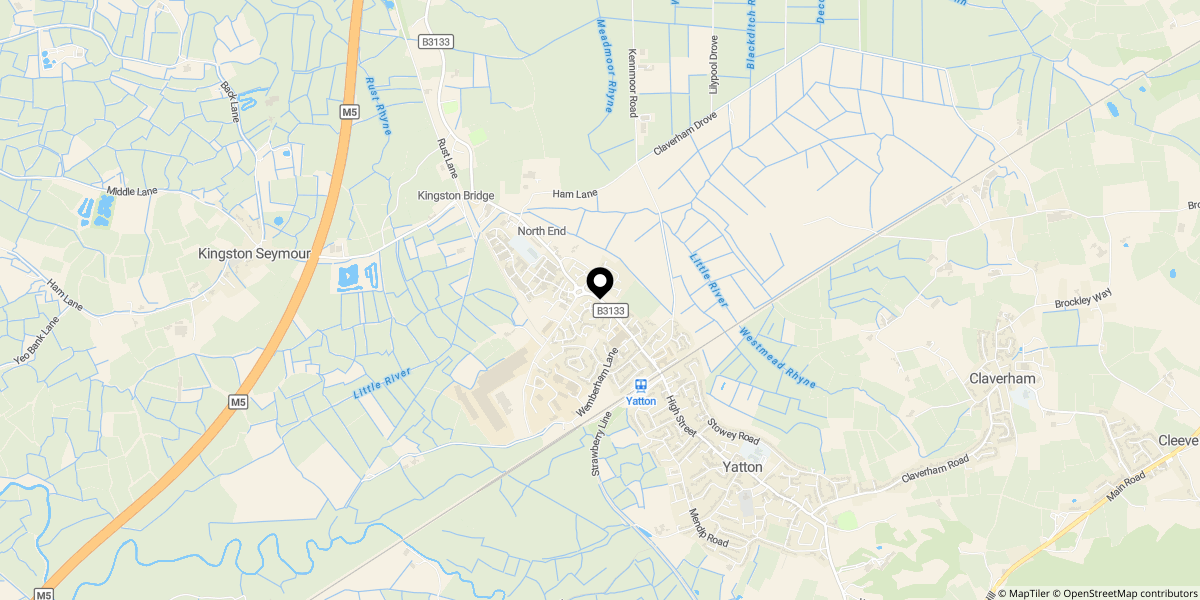 Approximate location of Barn Owl Road, Yatton