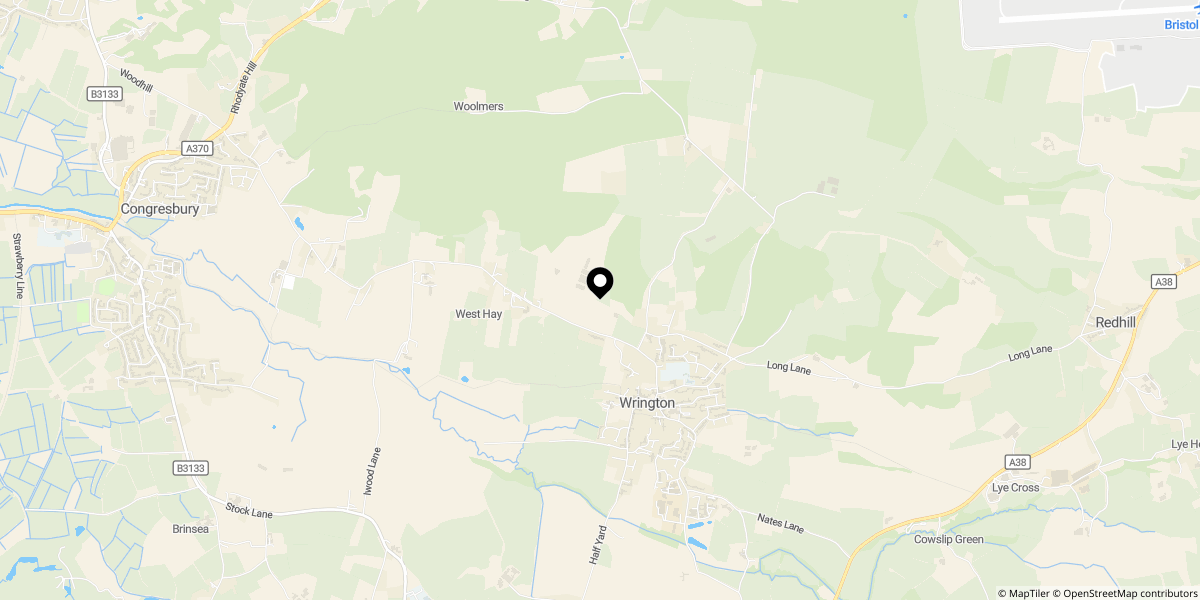 Approximate location of Gatcombe Orchard, Wrington